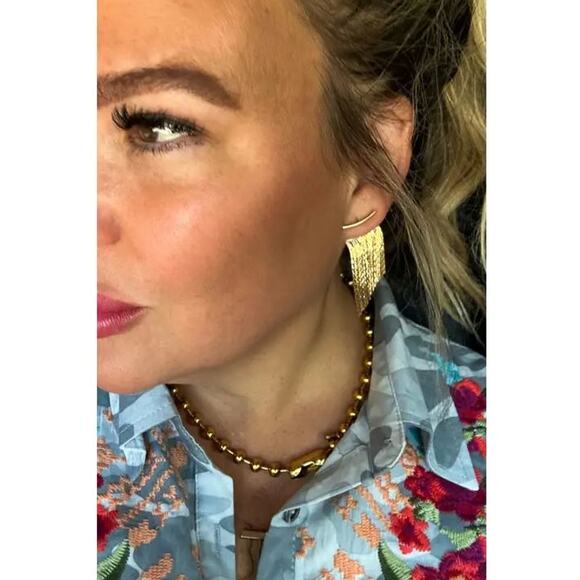 Vegas Fringe Earrings - Silver - Picture 4 of 4